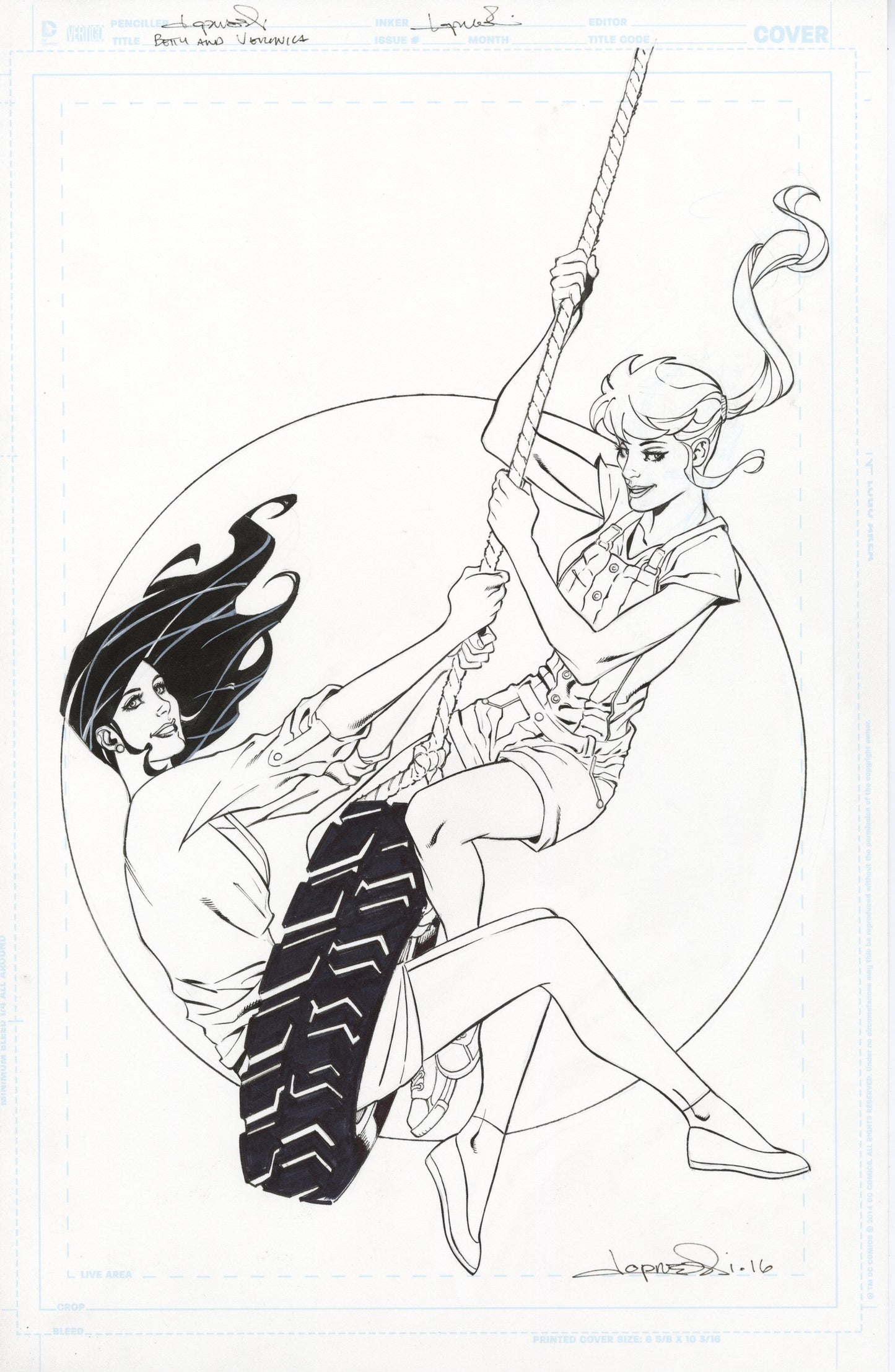 BETTY and VERONICA #1 Cover (unused)