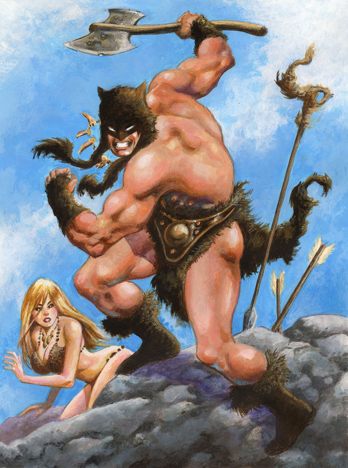 Frazetta's DARK WOLF from Fire and Ice