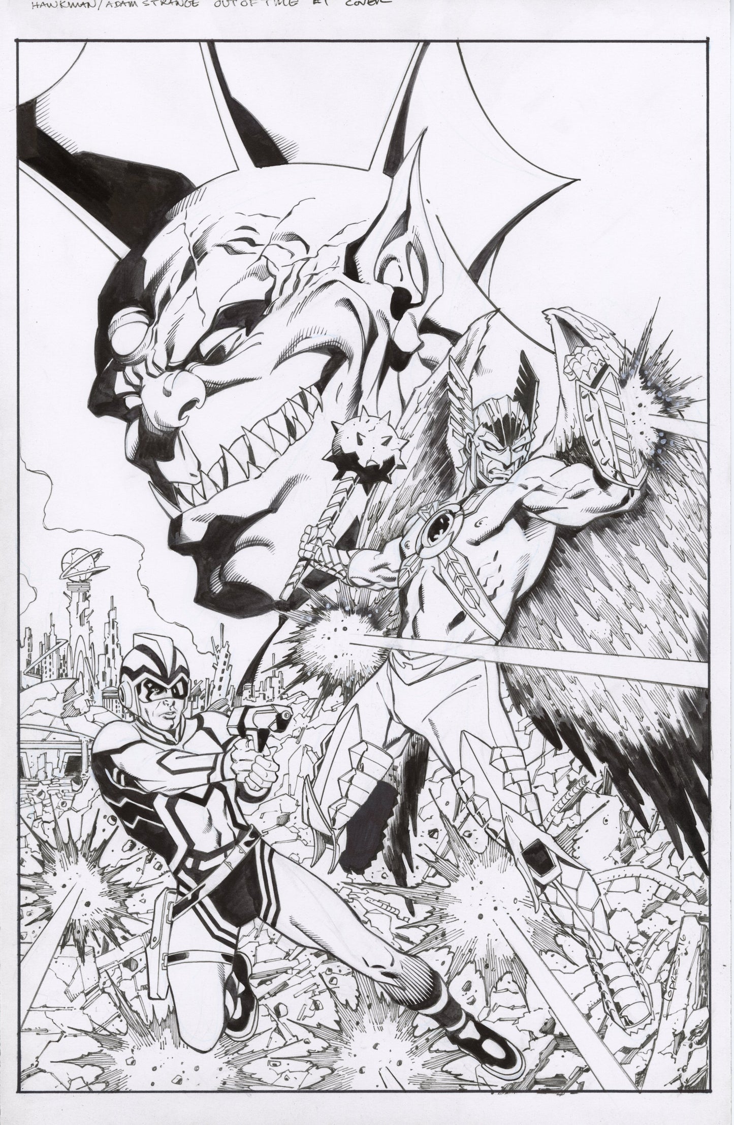 HAWKMAN and ADAM STRANGE #1Cover