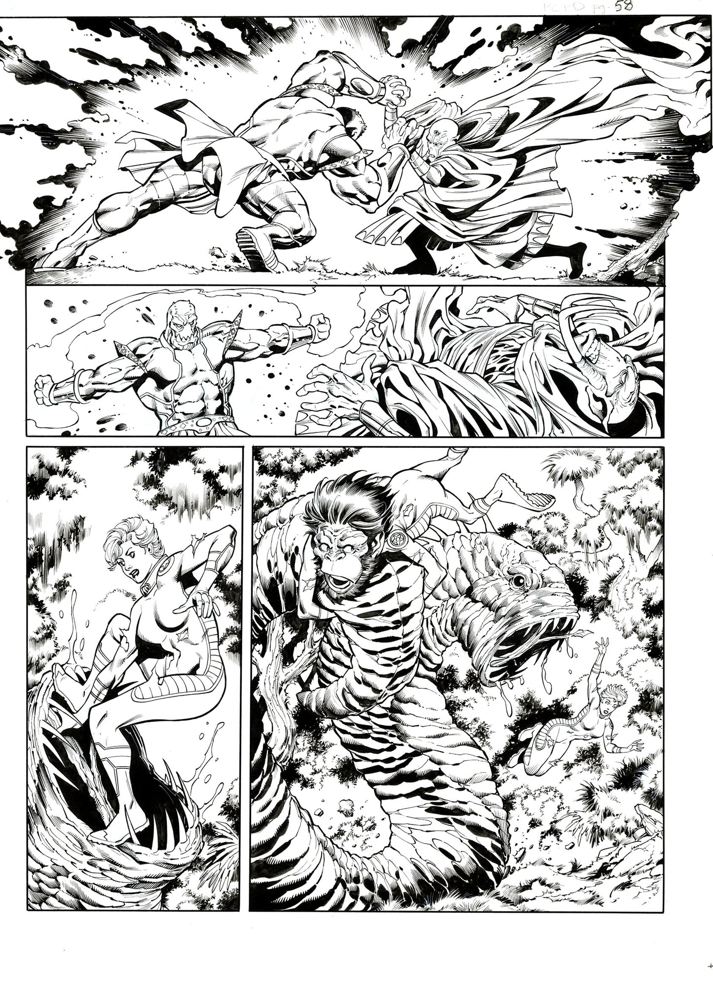 KIT CARTER: PLANET DOOM pg. 58 original art