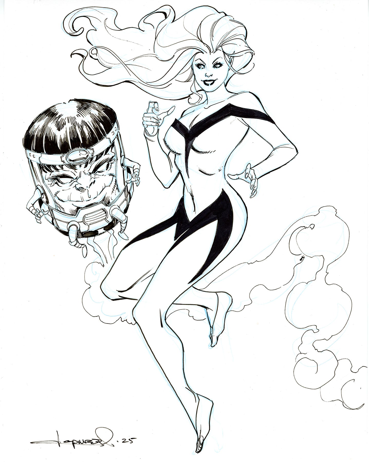 MEGHAN and MODOK original sketch