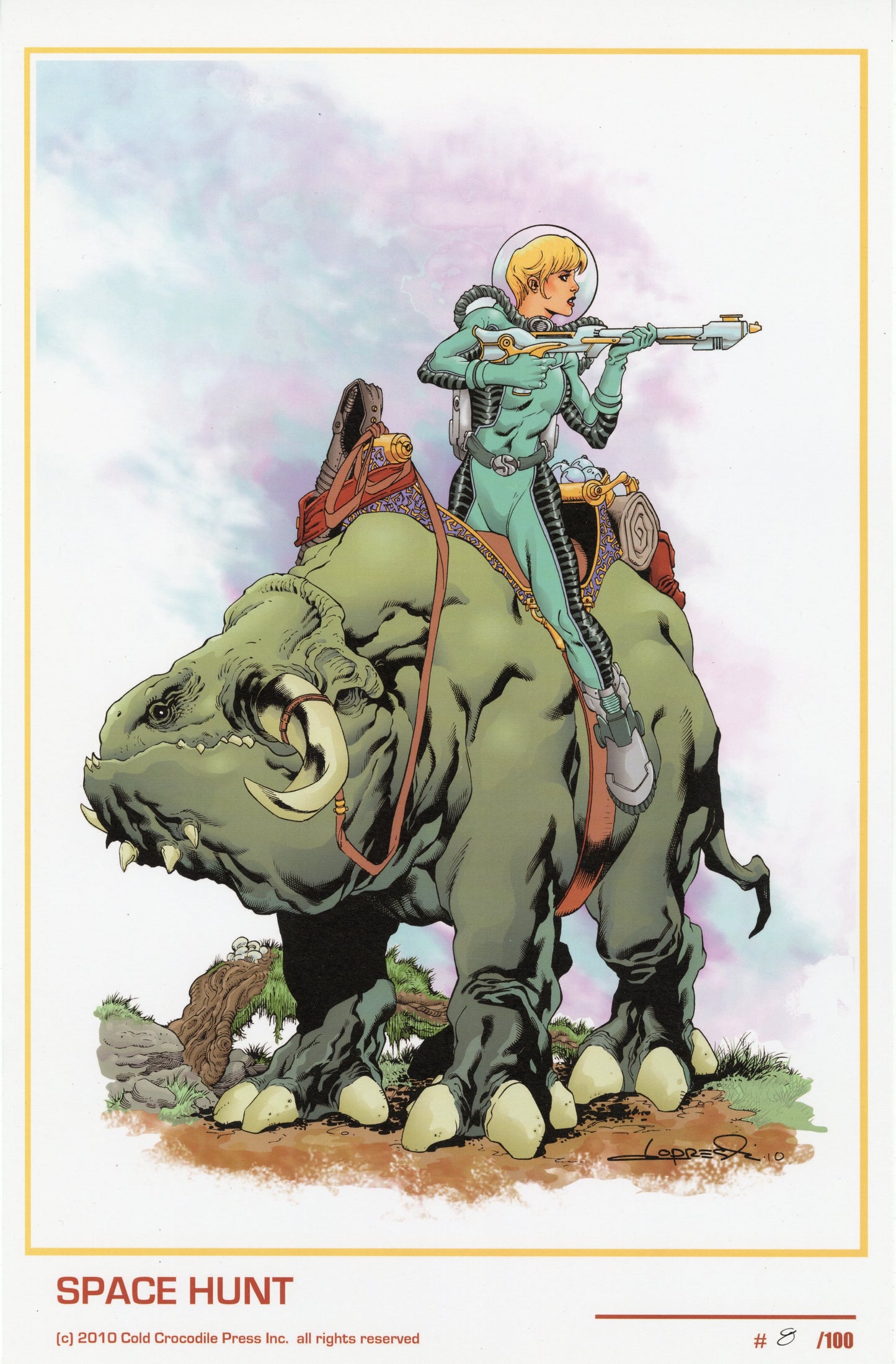 SPACE HUNT (early Kit Carter) signed and numbered limited edition print.