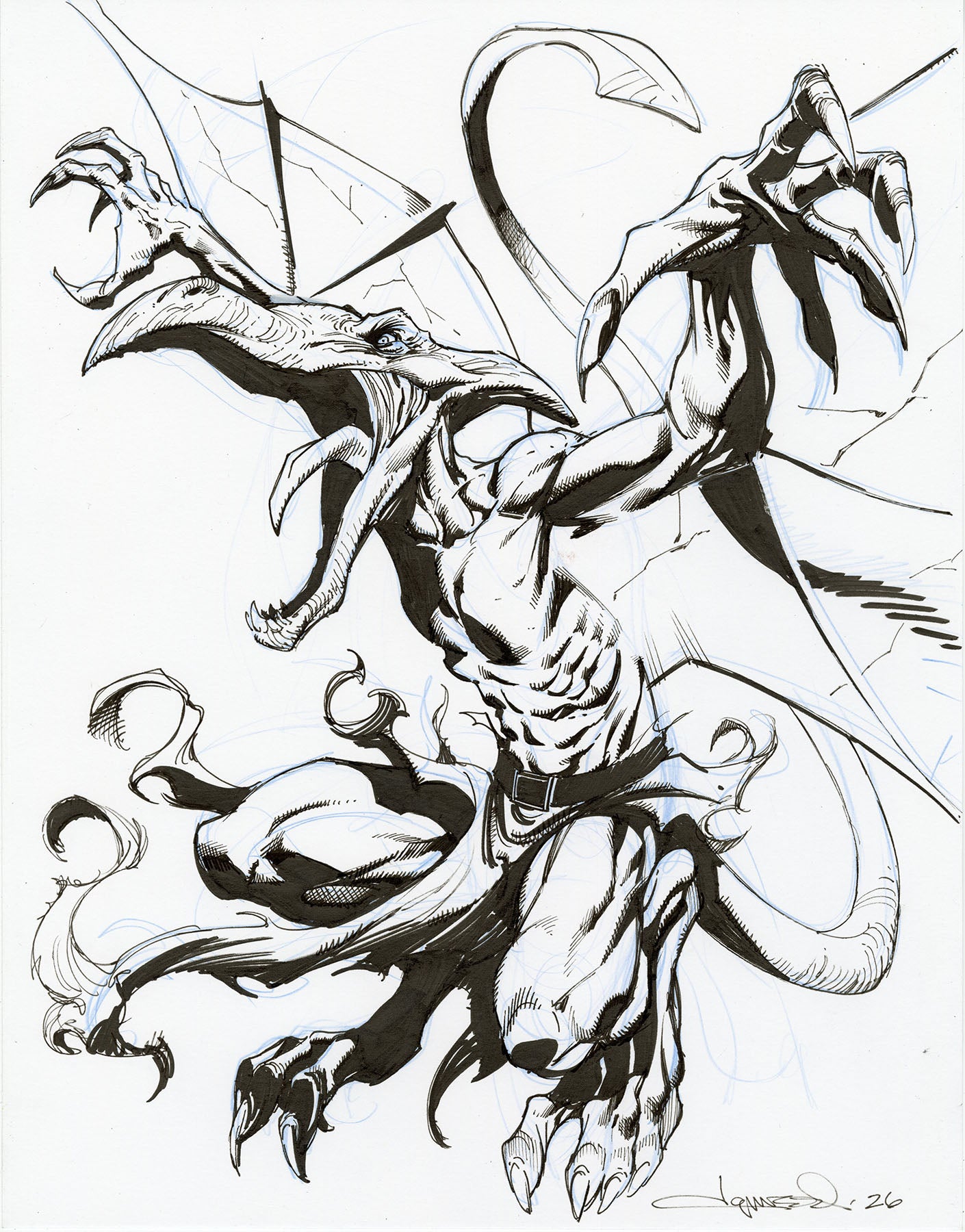SAURON (from X-men) sketch