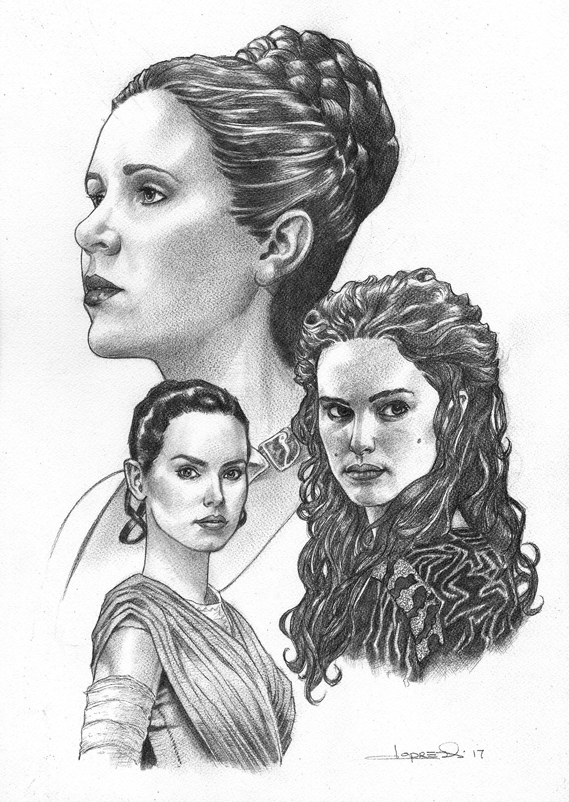 STAR WARS PRINCESS PRINT art