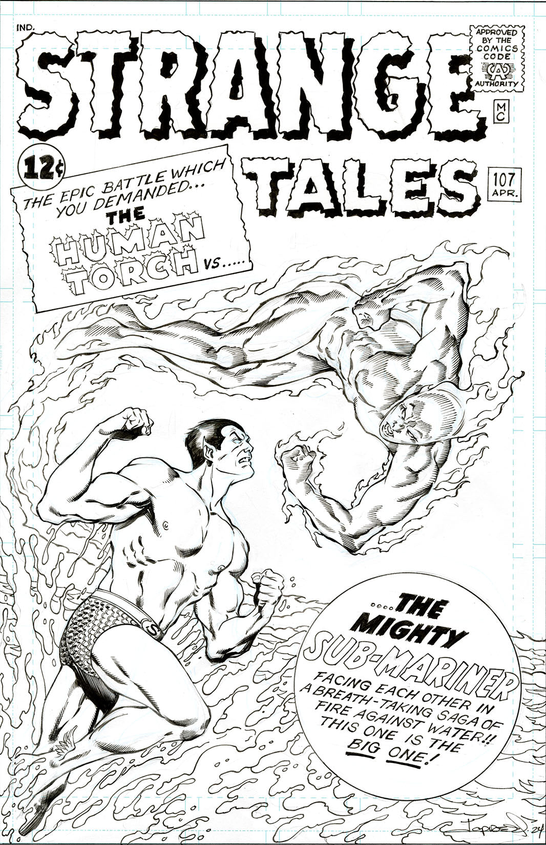 STRANGE TALES #107 Cover Re-Creation