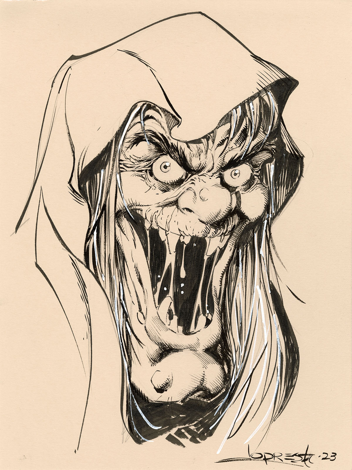 EC COMICS VAULT KEEPER host of Vault of Horror Portrait