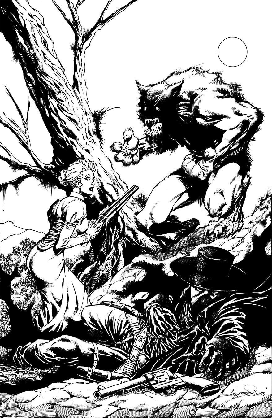 Wraith of God #1 Second Printing Black and White Cover Variant
