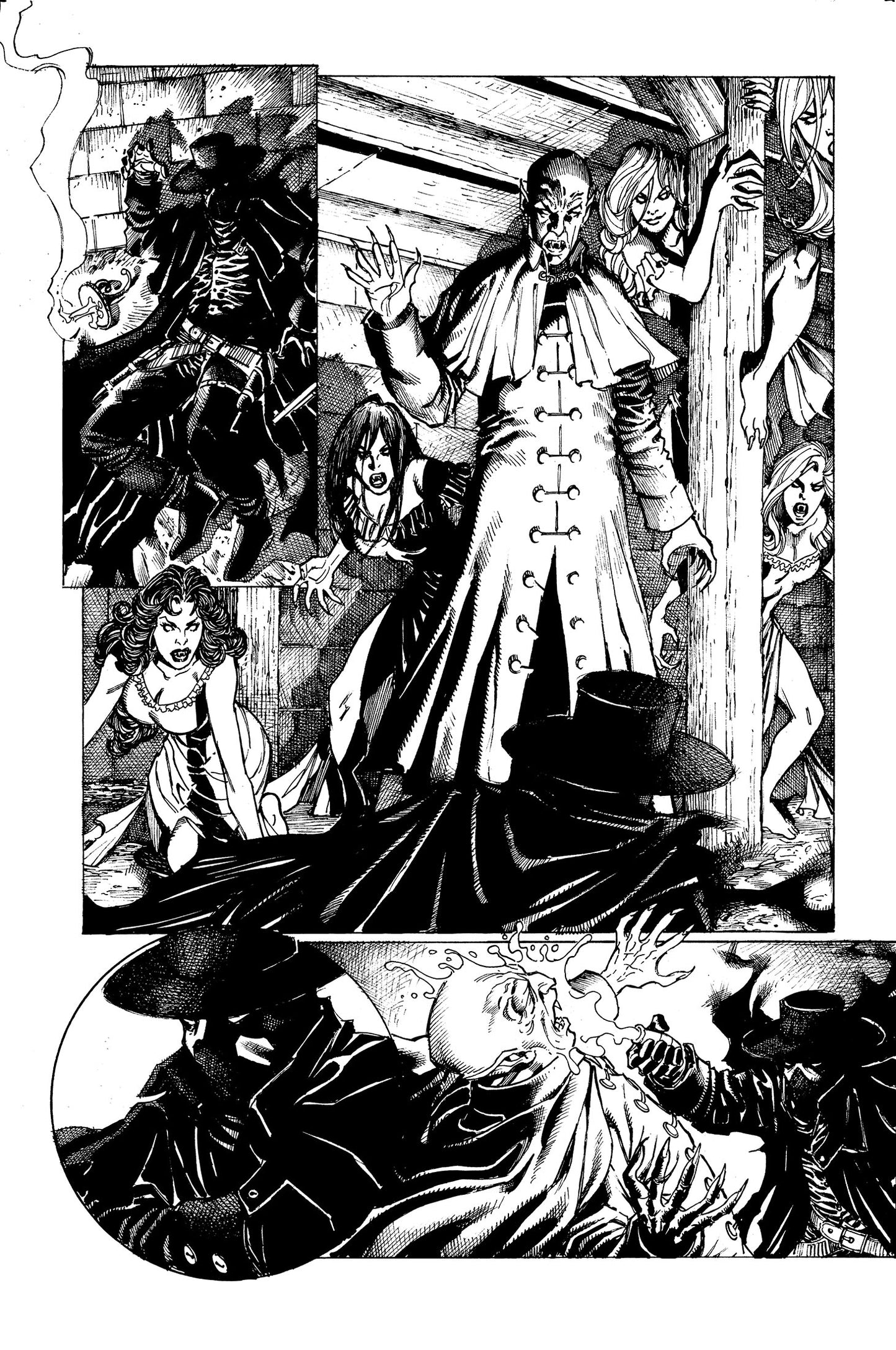 WRAITH OF GOD #2: BLOOD HUNTERS pg. 27 original art