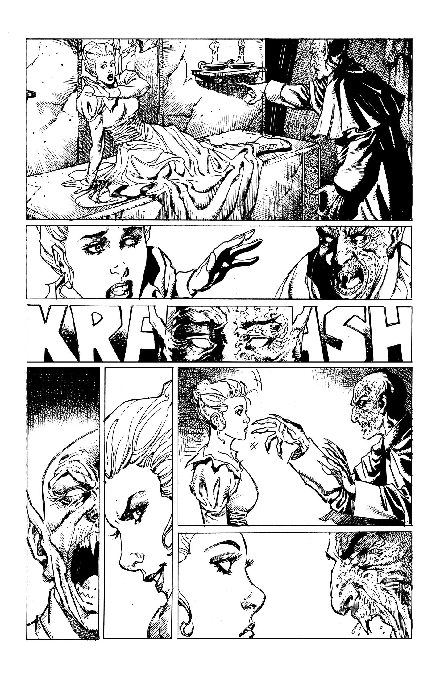 WRAITH OF GOD #2: BLOOD HUNTERS pg.40 original art