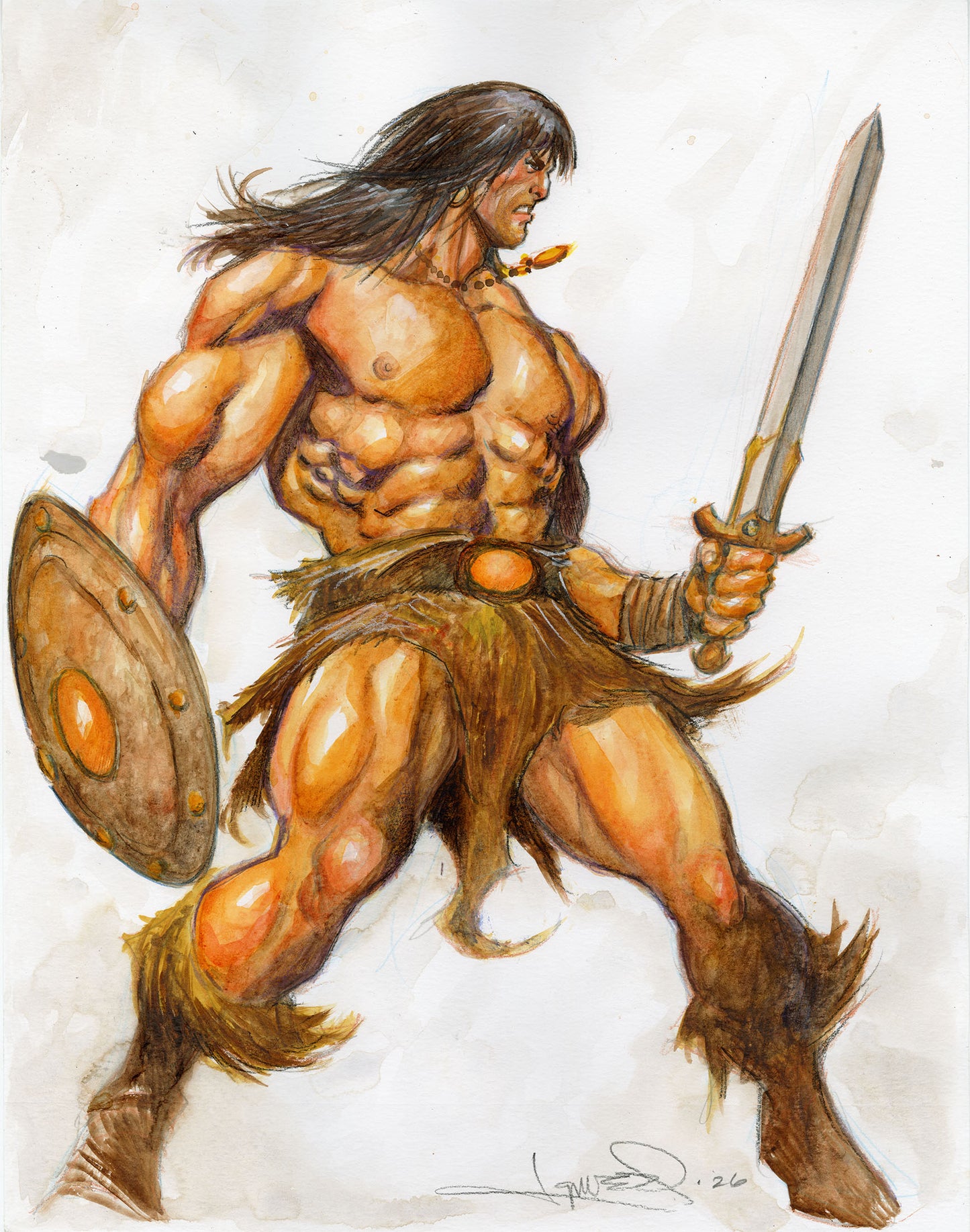 CONAN Watercolor Sketch