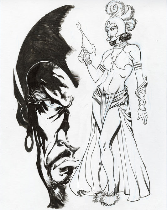 Dale and Ming the Merciless Original Sketch