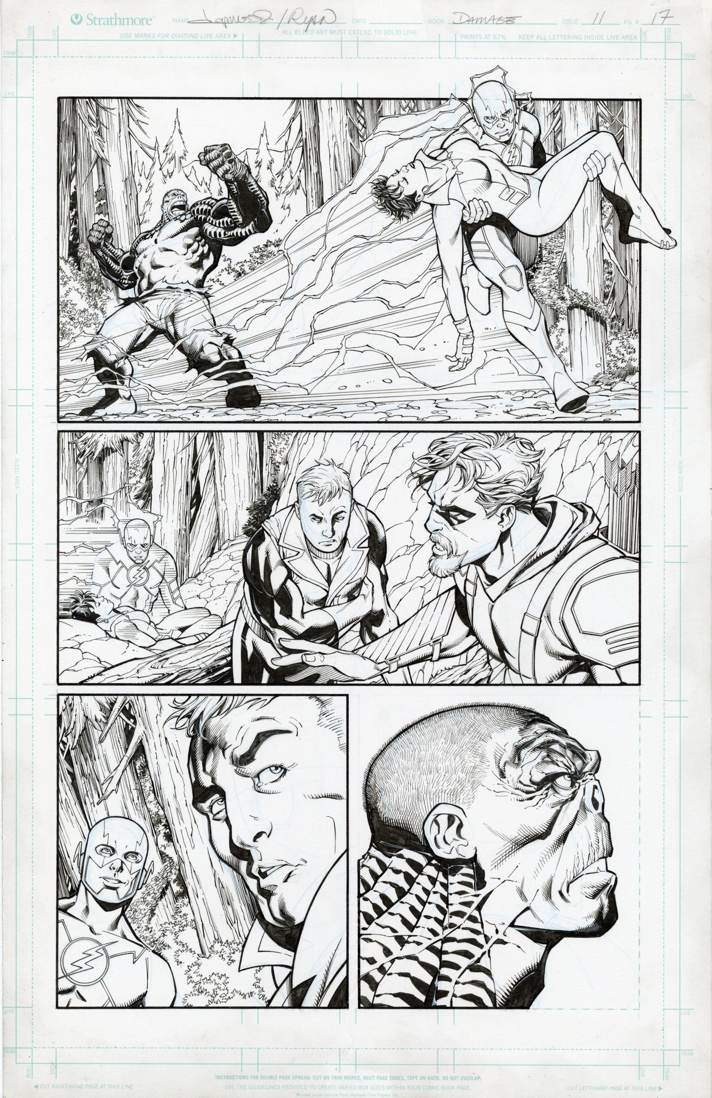 DAMAGE #11 pg 17 original art