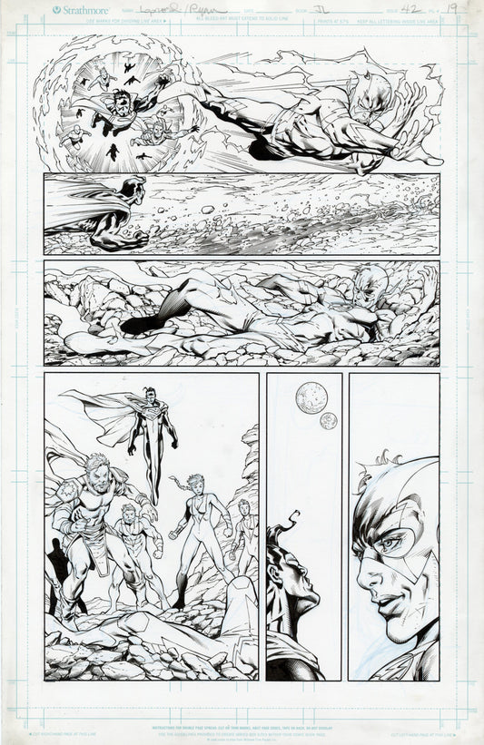 JUSTICE LEAGUE #42 pg.19 original art