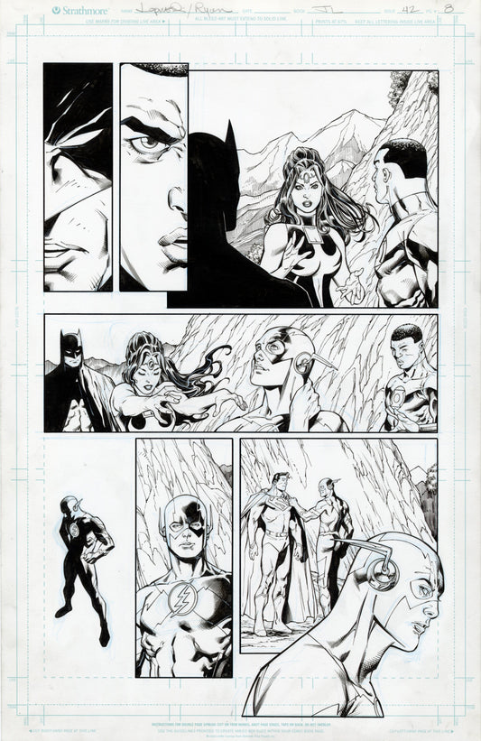 JUSTICE LEAGUE #42 pg.8 original art
