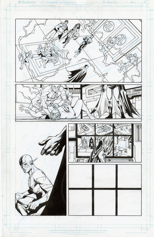 JUSTICE LEAGUE ANNUAL #2 pg.5 original art