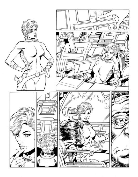 KIT CARTER:PLANET DOOM pg 28 original art