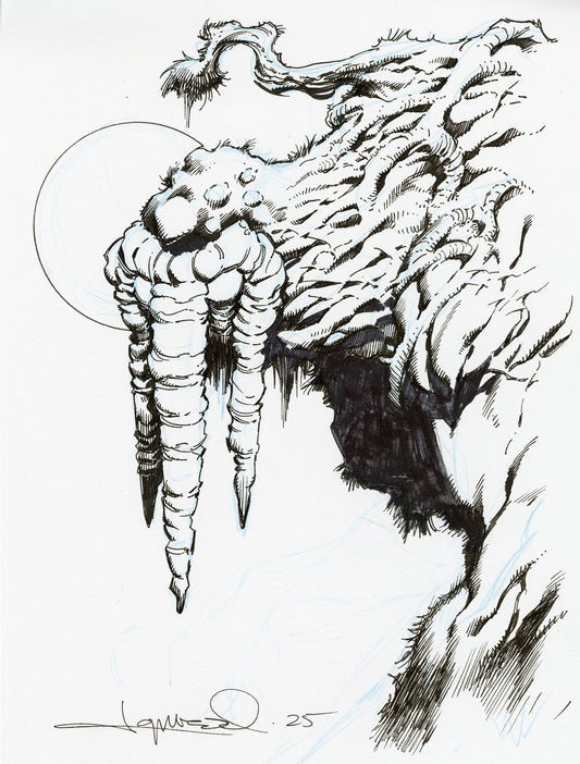MAN-THING bust sketch