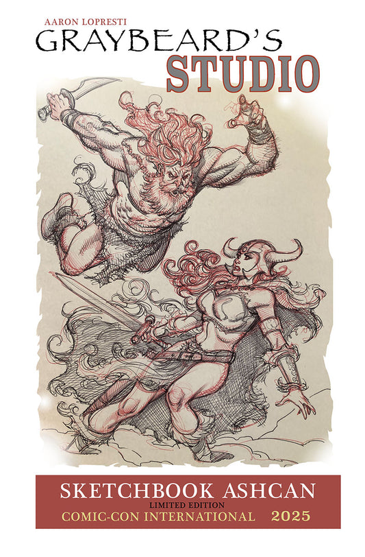 GRAYBEARD'S EXCLUSIVE SDCC 2025 SKETCHBOOK ASHCAN