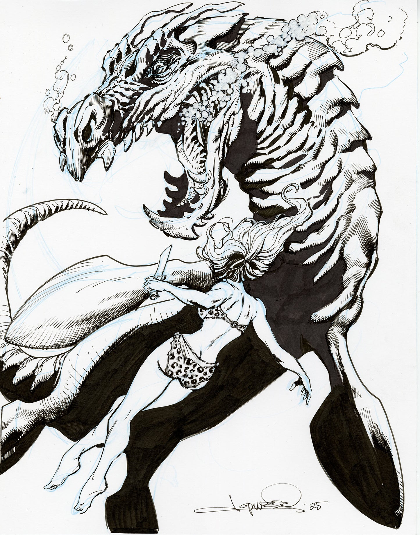 SEA MONSTER original sketch