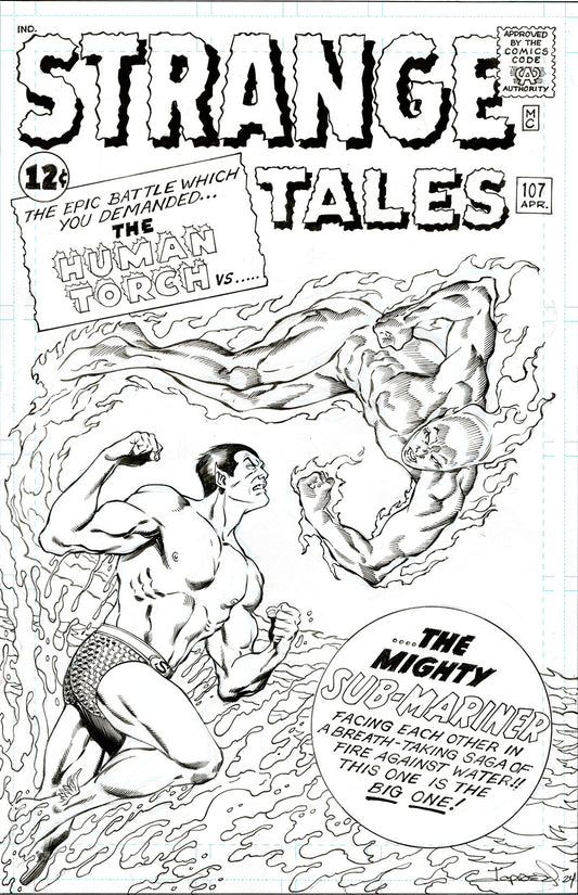 STRANGE TALES #107 Cover Re-Creation