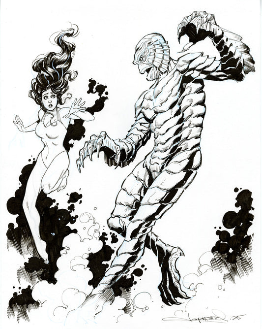 CREATURE FROM THE BLACK LAGOON original sketch