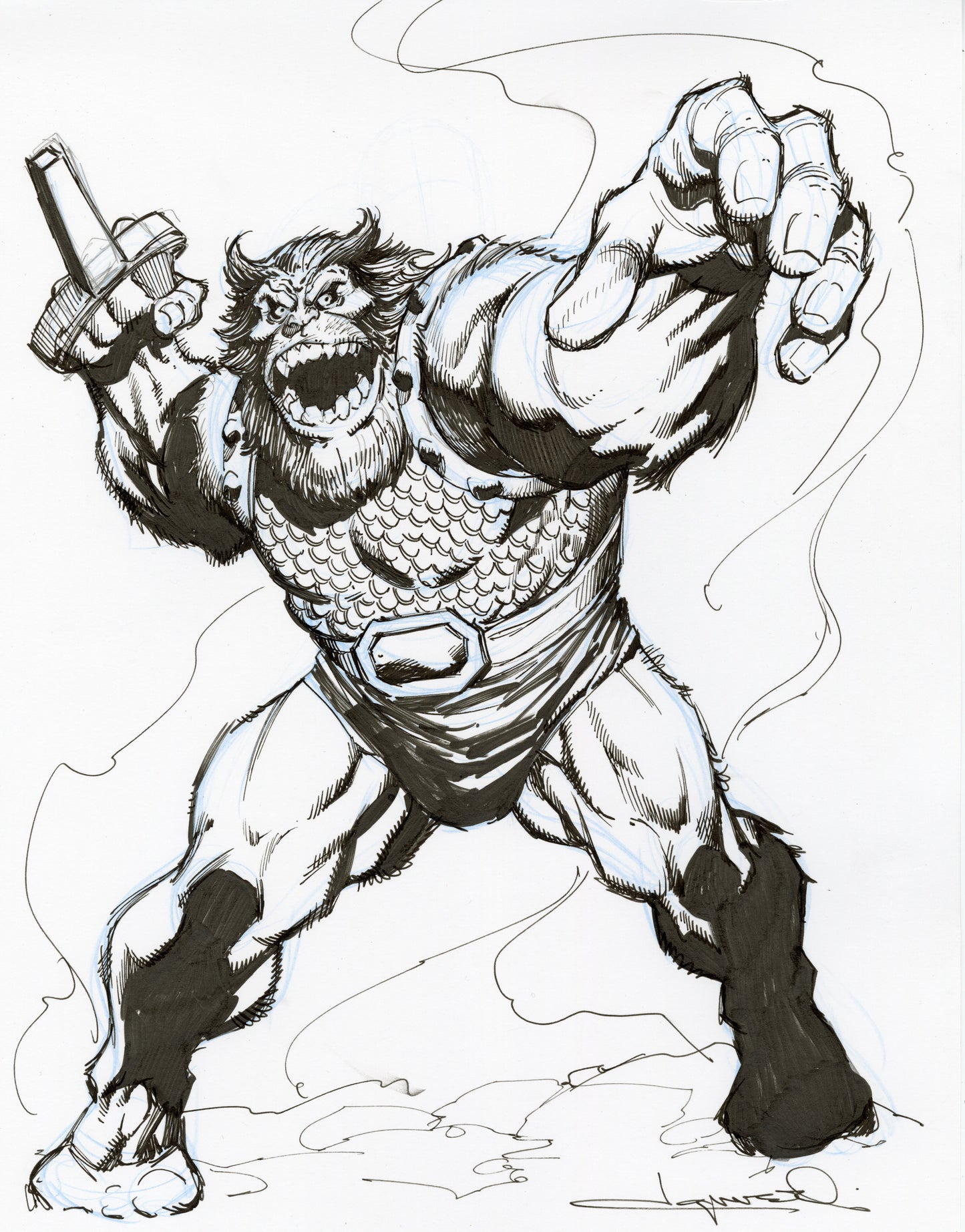 ULIK THE TROLL original sketch