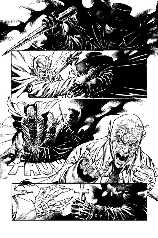 WRAITH OF GOD #2: BLOOD HUNTERS pg.28 original art
