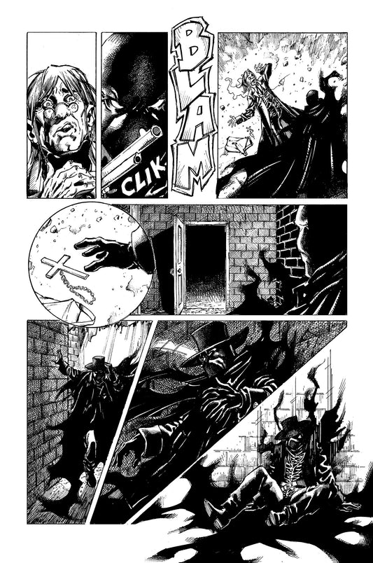 WRAITH OF GOD #2: BLOOD HUNTERS pg.33 original art