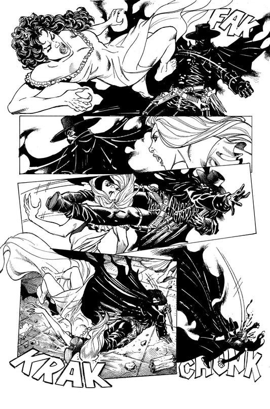 WRAITH OF GOD #2: BLOOD HUNTERS pg.41 original art