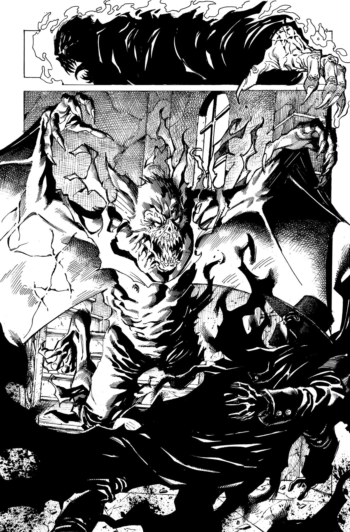 WRAITH OF GOD #2: BLOOD HUNTERS pg.43 original art