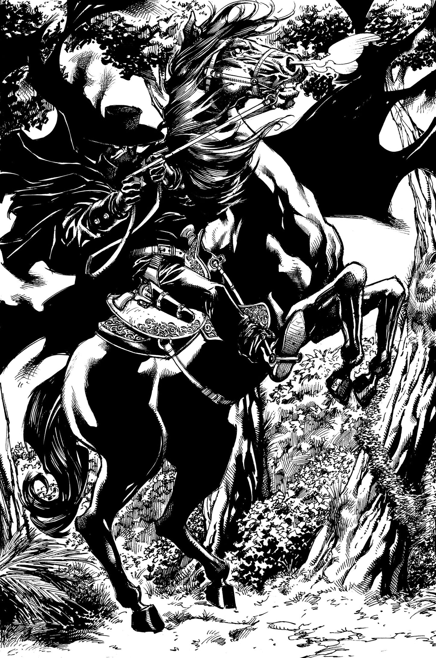 WRAITH OF GOD #2: BLOOD HUNTERS pg. 53 original art