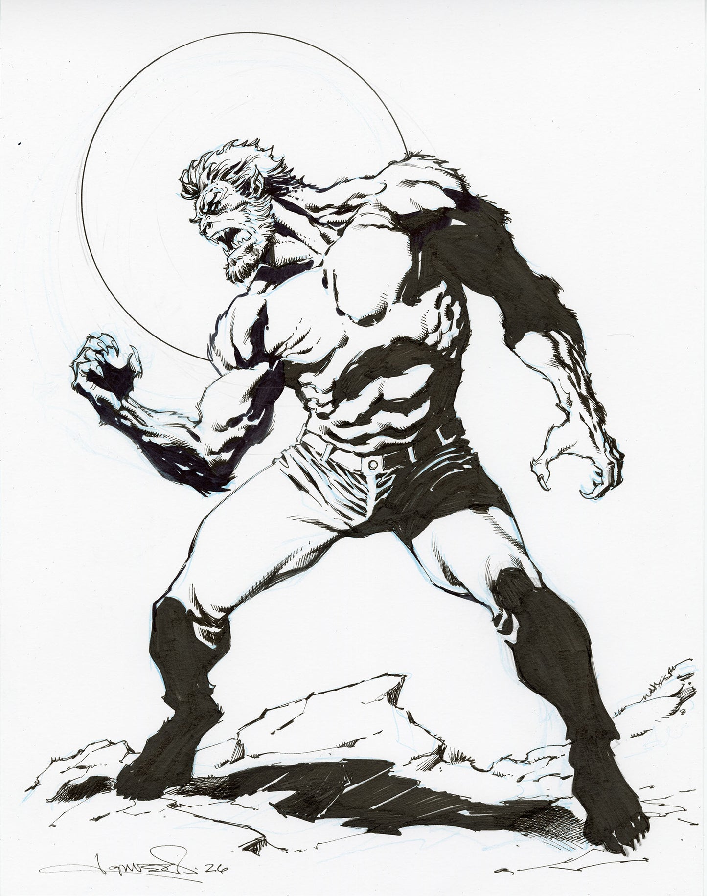 Werewolf by Night 2 sketch