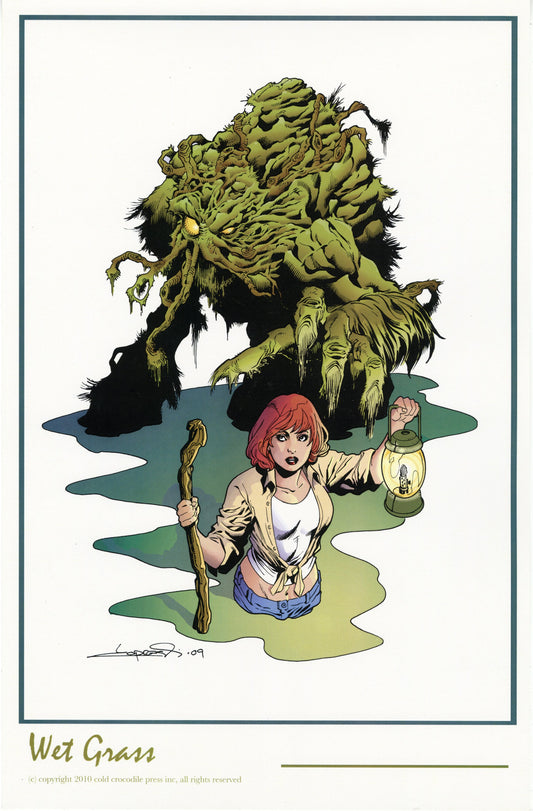 WET GRASS signed print.